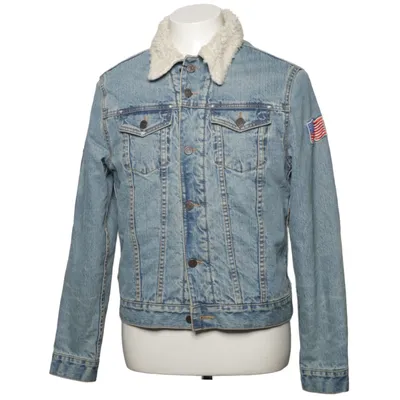 Lined denim jacket (Blue) from Crocker Cotton
