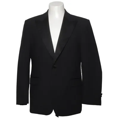 Tuxedo jacket (Black) from Royal Black Elastane, Polyester, Wool