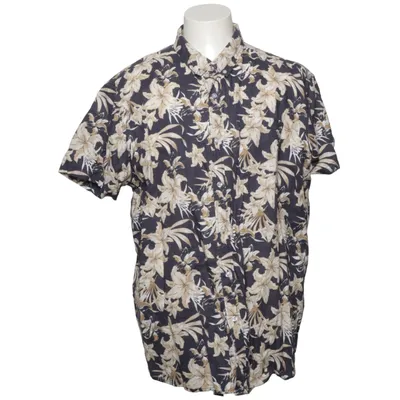 Short sleeve shirt (Black, Beige) from Strömberg Cotton, Linen