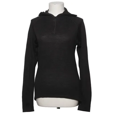 Hoodie (Black, White) from Devold Merino wool, Polyamide