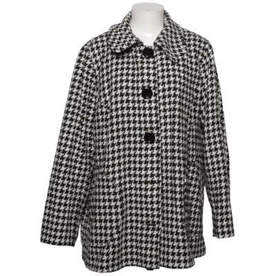 Jacket (Black, White) from Plus by Ellos Polyester, Wool