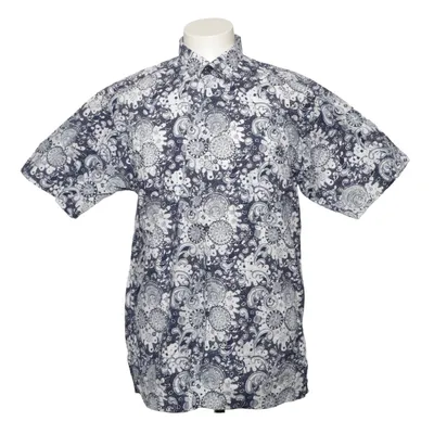 Korte mouwen shirt (Blauw, Wit) van Keris Fashion Katoen