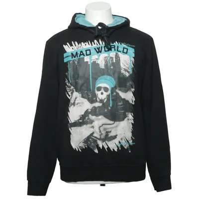 Sweat à capuche (Noir, Bleu) de Mad World Coton, Élasthane, Polyester