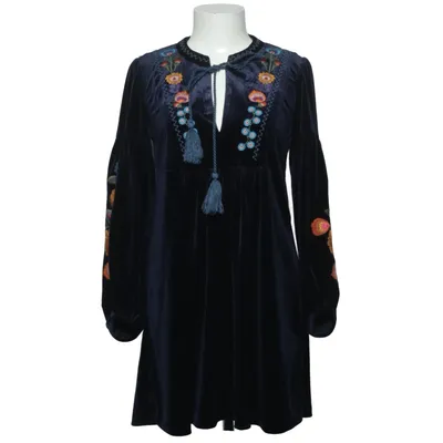 Kjole (Blå, Flerfarvet) fra Zara Woman Bomuld, Polyester