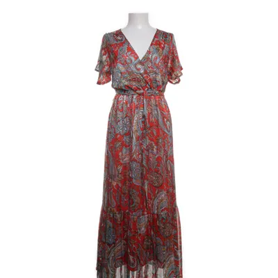 Långklänning (Röd, Flerfärgad) från Miss Sara Polyester