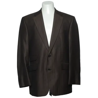 Blazer (Brown) from Werther Silk, Wool