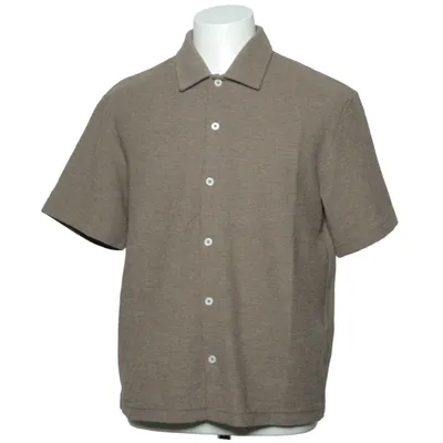 Chemise à manches courtes (Marron) de H&M Polyester, Coton