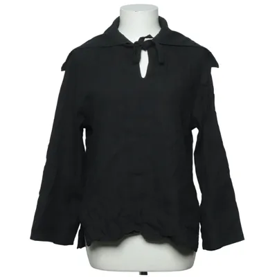 Blouse (Black) from Arket Elastane, Linen, Viscose