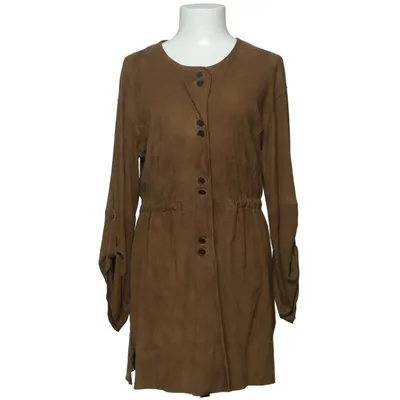 Læderfrakke (Brun) fra Zara Woman Læder