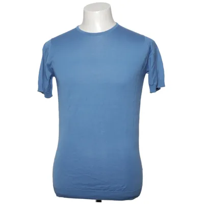 T-shirt (Blauw) van John Smedley Katoen