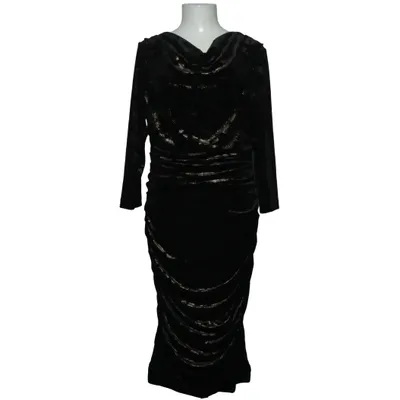 Robe de cocktail (Noir, Or) de Anna Holtblad Élasthane, Polyester