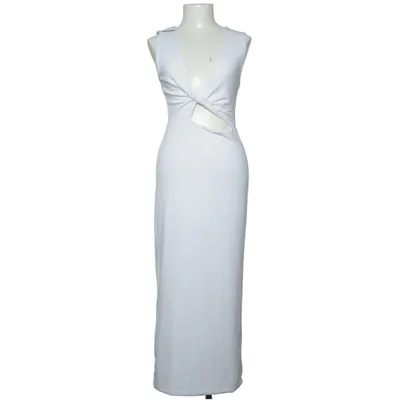Maxi dress (White) from Kikiriki Elastane, Polyester, Viscose