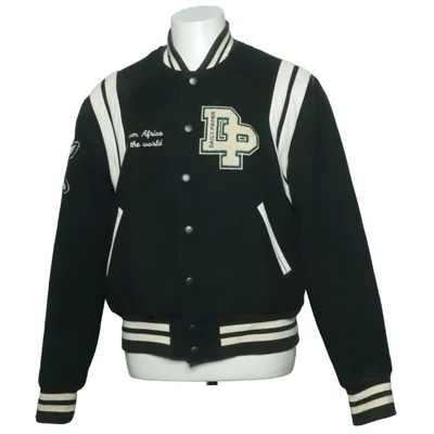 Veste universitaire (Vert, Blanc) de Daily Paper Polyester, Laine