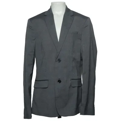 Blazer (Gris) de H&M Élasthane, Polyester, Viscose