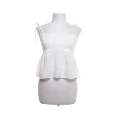 Peplum top (Wit) van Nelly Katoen, Linnen, Viscose