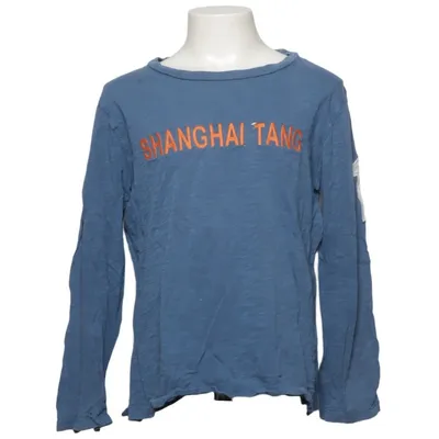 Langærmet t-shirt (Blå) fra Shanghai Tang Bomuld