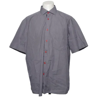 Short sleeve shirt (Blue, White) from Peter Adam's Cotton