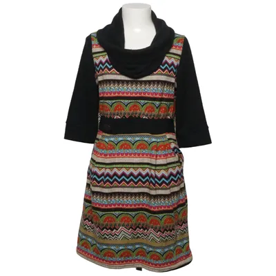 Dress (Black, Multicolored) from Happi Elastane, Polyester