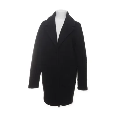 Coat (Black) from Ichi Polyester, Wool