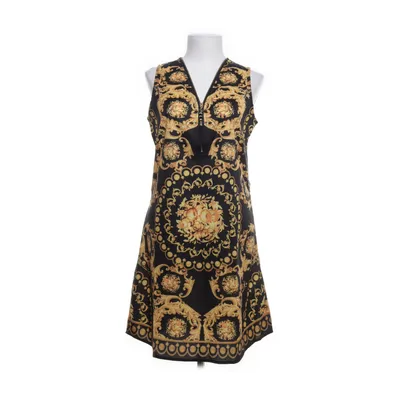 Klänning (Svart, Gul) från Miss Sara Elastan, Polyester