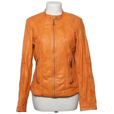 Läderjacka (Brun) från Manguun Skinn, Polyester