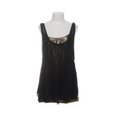 Klänning (Svart, Guldfärgad) från BCBGeneration Bomull, Metallfiber, Polyester