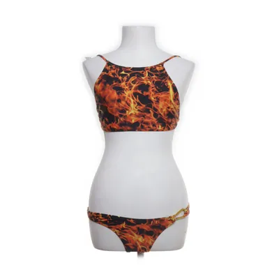 Bikini (Oranje, Meerkleurig) van Jaded London Elastaan, Polyamide, Polyester