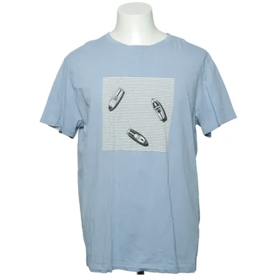 T-shirt (Blauw) van Dressmann Katoen