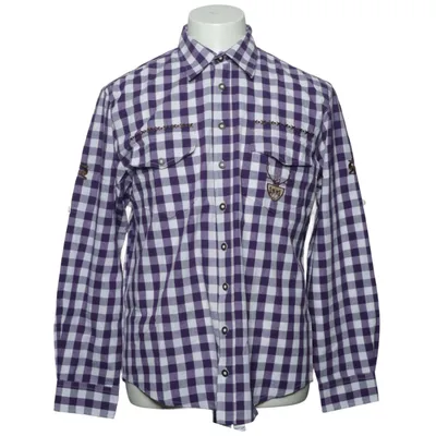 Chemise (Violet, Blanc) de Trachten Coton, Polyester