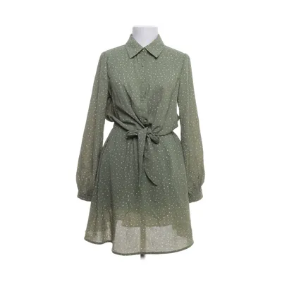 Dress (Green, White) from Cerise Blue Cotton, Polyester
