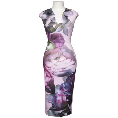 Klänning (Rosa, Flerfärgad) från Ted Baker Elastan, Polyester
