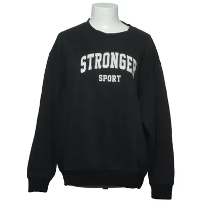 Sweatshirt (Noir) de Stronger Coton, Polyester