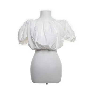 Crop top (Wit) van Stradivarius Katoen, Polyester