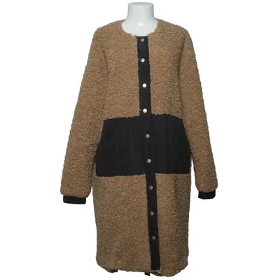 Vinterkappa (Beige, Svart) från Kaffe Elastan, Polyester