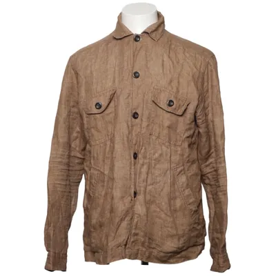 Overshirt (Brown) from Eton Linen