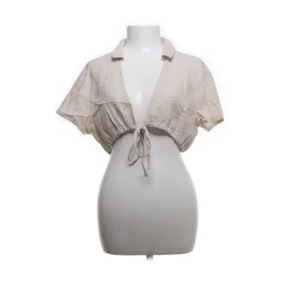 Crop top (Beige) from Divided by H&M Viscose, Linen