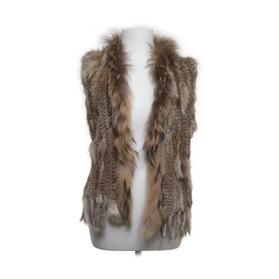 Bont gilet (Bruin) van Hollies Stockholm Konijnenbont