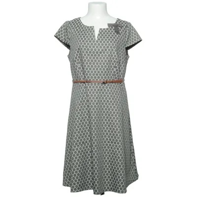 Klänning (Brun, Vit) från Comma Bomull, Elastan, Polyester