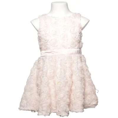 Robe de fille de fleur (Rose) Polyester