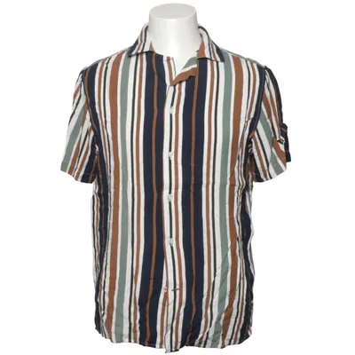 Kortærmet skjorte (Blå, Brun, Flerfarvet) fra Tailored Originals Viscose