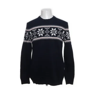 Julesweater (Blå, Flerfarvet) fra Dobber Bomuld, Uld