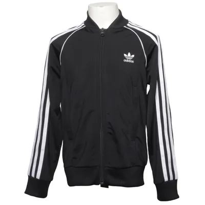 Træningsjakke (Sort, Hvid) fra Adidas Originals Genanvendt polyester