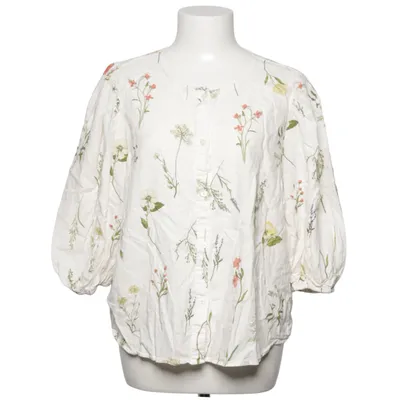 Blus (Vit, Flerfärgad) från H&M Linne, Viskos