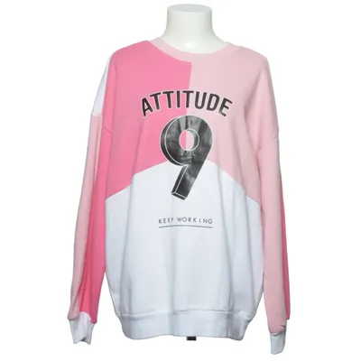 Sweatshirt (Rose, Blanc) de Move Coton, Polyester