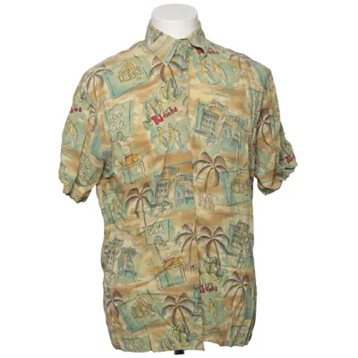 Kortärmad skjorta (Beige, Grön, Flerfärgad) från Moda Campia Viskos