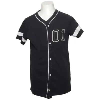 Baseball T-shirt (Black, White) from WA Action Sports Cotton