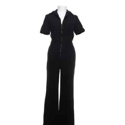 Jumpsuit (Black) from Mango Cotton, Polyamide, Polyester, Viscose