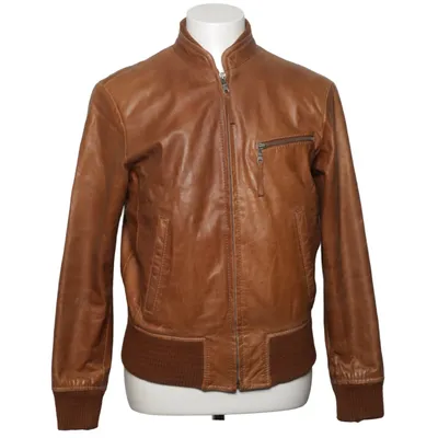 Leren jack (Bruin) van Rock'n Blue Leer, Polyester