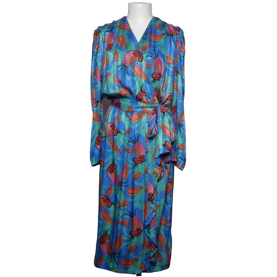 Slå-om-kjole (Blå, Flerfarvet) fra Essell Polyester