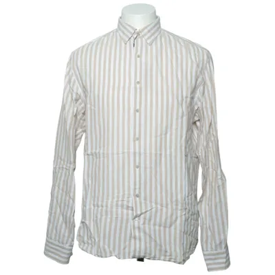 Shirt (Beige, Wit) van The Shirt Factory Katoen, Linnen